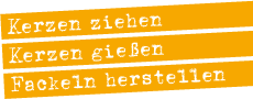 Kerzen ziehen Kerzen gießen Fackeln herstellen